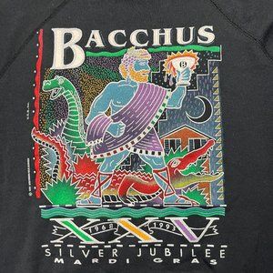 Vintage 1993 Bacchus Mardi Gras Sweatshirt Size 3XL New Orleans Krewe